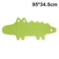 Miniatyrbillede 1 af 5: Skridsikker Bademåtte Børn Anti-skrid Badekar Måtte Brusemåtte Børn, Blød Gummi, Maskinvaskbar, Krokodillemønster 95CM*34.5CM