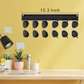 Miniatyrbillede 5 af 5: Solbrille Stativ Væghængt Klar Akryl Brille Display 6 Slots Briller Opbevaring Organizer Sort