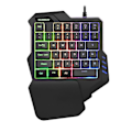Miniatyrbilde 2 av 2: Tastatur|Enhånds tastatur gaming mekanisk tastatur-G92 trefarget blandet farge multimedia