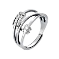 Miniatyrbillede 1 af 5: Angstring Fidget Ring Kvinder Spinner-ringe Justerbar Mode Dame Ring