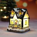 Miniatyrbilde 2 av 3: LED Jule Resin Lys Hus Juledekorasjoner Resin Jule Scene Landsby Hus By for Julegaver