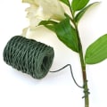 Miniatyrbilde 4 av 4: 1,0 mm Lys Brun Blomsterbindtråd Innpakket Håndlaget Jern Tråd Papir Rattan For (lengde: 210m)
