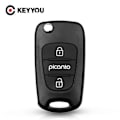 Miniatyrbilde 1 av 5: Flip Fjernkontroll Nøkkelhus Fob For Hyundai For Kia K2 K5 Picanto Bil 3 Knapper Sammenleggbare Nøkler Blankt Deksel Erstatning