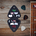 Miniatyrbild 3 av 5: Plektrumhållare | Svart förvaringsväska för gitarrplektrum, gitarrplektrum displayfodral