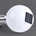 Miniatyrbilde 4 av 5: Solar Hagekule Lys Utendørs, 12in LED Solar Glødende Kule Lys, 5 Moduser RGB Fargeskiftende IP65 Vanntett Solar Hagelys, Landskapsbelysning M