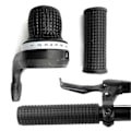 Miniatyrbillede 5 af 5: Cykel Twist Skifter Sæt Simpel Installation Letvægts 3/7 Gear Cykel Skiftegreb Skridsikre Cykelstyr Greb Kit Kaesi