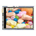 Miniatyrbilde 1 av 5: for Pico 2.8-tommers skjerm 262K farge LCD-modul 320X240 piksler SPI-kommunikasjon Resistiv kontakt