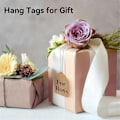 Miniatyrbilde 2 av 5: 500 stk. prislapper med snor, brune gaveposeetiketter i kraftpapir, merkelapper med snor, 3,5 x 4,5 cm