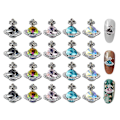 Miniatyrbillede 1 af 5: 20 stk. 3D Negle Rhinestones, Planet Negle Charms Skinnende Saturn Form Neglekunst Neglepynt - Style2