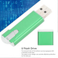 Pikkukuva 5 / 5: U Muistitikku USB Pendrive Kannettava Flash-asema Mini USB2.0 Työpöytätarvikkeet Vihreä 64GB