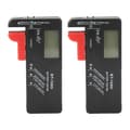 2 st Batteritestare Kapacitet Mätare Digital Display Verktyg för AA AAA 9V 1.5V YEMAA