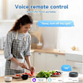 Miniatyrbilde 1 av 5: Mini Smart Bryter 16A WiFi Relémodul Smart Bryter Trådløs Lysbryter Stemmestyring For Smart
