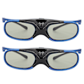 Miniatyrbilde 3 av 5: Oppladbare 3D Active Shutter-briller for DLP Link 3D-projektorer