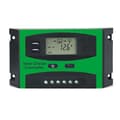 30A 12V 24V Solarkontroller LCD-funktion Dubbel USB 5VDC Utgång Solcellspanel Batteriladdningsregulator