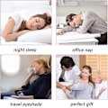 Miniatyrbild 5 av 5: Sovmask 4-pack Sidenögonmask Mjuk Satin Ögonbindel Elastiskt Band Nattögonlapp Resa Tupplur För Kvinnor Män [Fri Frakt]
