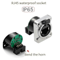 Miniatyrbilde 2 av 5: 10 stk. Ethernet Rj45 Chassis Socket NE8FDP Ethernet Gjennomgangskontakt IP65 Vanntett D