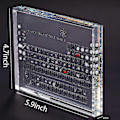 Miniatyrbilde 2 av 5: Akryl Periodisk Tabell Med Ekte Elementer, Kjemiske Elementer Display, Periodisk Tabell Over Elementer, Skoleundervisning, Bursdagsgave (rabatterte salg)