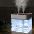 Miniatyrbillede 5 af 5: Mist Luftfugter Diffuser 2.5L Dobbelt Spray Lydløs Farverig Lampe AtomizerTop