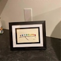 Miniatyrbillede 3 af 5: Regnbuefugle på Gren - Harpiks & Drivtømmer Billede - Regnbuefugl Væghængning til Soveværelse og Stue