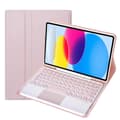 Bluetooth Tangentbord Skyddsfodral För Samsung Galaxy Tab S6 Lite 10.4 P610/615(2022) Rosa