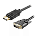 Miniatyrbild 1 av 5: DisplayPort till DVI-kabel 1,8m 1080P DP till DVI-omvandlare för Monitor