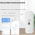 Miniatyrbillede 2 af 5: WiFi Termometer Hygrometer Intelligent Stemmestyring Dataoptagelse Velegnet til Værelse Drivhus