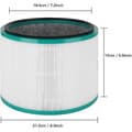 Miniatyrbillede 5 af 5: 2-pak Erstatnings Hepa Filter Til Pure Link Dp01, Dp02 Og Til Pure Hot + Link Hp01, Hp02, Del