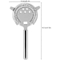 Miniatyrbillede 2 af 5: Cocktail Strainer i rustfrit stål, Professionel 2-benet bar strainer sølv