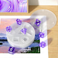 Miniatyrbillede 2 af 4: Store DND Terninger Harpiksforme til DIY Terninger Fremstilling 7 Hulrum Polyhedrisk Silikonform med Stereoskopisk Design Epoxy Harpiksforme til Bordspil Cr