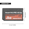 Miniatyrbild 1 av 5: 8GB Memory Stick Pro Duo Flashkort PSP Cybershot Kamera
