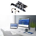 Pikkukuva 2 / 5: 4-portin USB3.0 Type-C PCIe PCI-e laajennuskorttisovitin Typea Extender -kortti