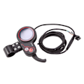 Miniatyrbillede 1 af 5: Lcd-lh100 24v/36v/48v/60v 6 Pins Elektrisk Cykel Display Tommelfinger Gas Håndtag Speedometer Kontrolpanel Til
