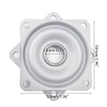 Miniatyrbilde 5 av 5: Kvadratisk Rotasjonslagerplate 360 Grader Rotasjonsrulllager Dreieskive Tunge Lagerplater Svingbase