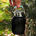 Miniatyrbilde 1 av 5: Liten Vannflaske 260ml med Håndtak, Dobbel Vegg Vakuum Termosflaske, Holder Drikker Kalde i 12 Timer/Varme i 8 Timer, BPA-fri (Svart)