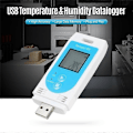 Miniatyrbild 4 av 5: TempU 03 USB Temperatur- och Luftfuktighetsdata Logger Återanvändbar RH TEMP Datalogger Recorder Humiture Recordi