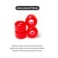Miniatyrbillede 4 af 5: 4 stk./sæt Skateboard Longboard Hjul 54mmx36mm 82A Hjul Stunt Skateboards Downspeed PU Hjul, Sort