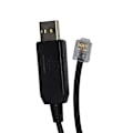 Pikkukuva 3 / 5: USB-RJ11/RJ12 6P4C -sovitin, sarjaväyläohjauskaapeli EQMOD-kaapeli - asennus PC-liitäntä käsikäyttöä varten