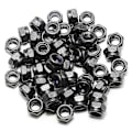 Pikkukuva 1 / 5: 50 KPL M3 x 0,5 mm Nylon Insert Hex Lock -lukkomutterit, musta sinkitty nylonlukkomutterit