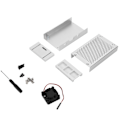 Miniatyrbillede 1 af 5: Beskyttende kabinet i aluminiumslegering med køleventilator til Raspberry Pi