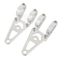 Miniatyrbild 3 av 5: Par 30mm Strålkastarfäste Klämma CNC Aluminiumlegering Pålitlig Prestanda för Monkey Z50 Z50A Z50J Motorcyklar