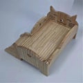 Miniatyrbilde 3 av 5: Lekeseng i tre for dukker Universal Treseng Dukke DIY Mini Lekeseng for Dukker Barn D