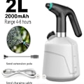 Miniatyrbillede 3 af 5: 2L Elektrisk Plantesprøjteflaske, Automatisk Vandingssprøjte, Elektrisk Desinfektionssprøjte, Vandingsmaskine Hvid