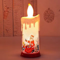 Miniatyrbilde 1 av 5: LED Julelys, Julenissen Snømann Flammeløse Lys, Juleflammeløse Lys for Julerfest Hjem