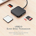 Miniatyrbillede 2 af 5: Usb 3.0 Sd-kortlæser 4 i 1 Multiple Ms..tf.sd-kortlæseradapter til computer bærbar pc til Android Windows Os