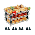 Miniatyrbillede 1 af 5: Airfryer-rist til Ninja Dual Basket, 3 lag, stabelbare bacon-riste, airfryer-tilbehør til Nin