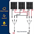 Miniatyrbilde 5 av 5: 2 par Y-stil Solcellekobling DC1000V FMMM+MFFF Solcellekabelkobling