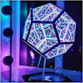 Miniatyrbilde 5 av 5: Dodekaeder Fargekunst Lys, Fantasy Geometri Rom LED Kunstlampe, USB Lading Julegaver Des