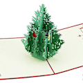 Miniatyrbild 5 av 5: Julhälsningskort, 3D Pop Up Julgran Gratulationskort, Laserskuret kort med kuvert för jul och gott nytt år (3D julgran)