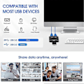 Miniatyrbild 3 av 5: USB 3.0 Växlare KVM-switch 5Gbps 2 in 1 ut USB-växlare USB 3.0 Tvåvägsdelare för skrivare K