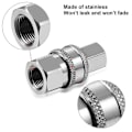 Miniatyrbilde 3 av 5: 2 sett Npt 3/8 tommers rustfritt stål hann- og hunn hurtigkoblingssett trykkvaskeradaptere (i